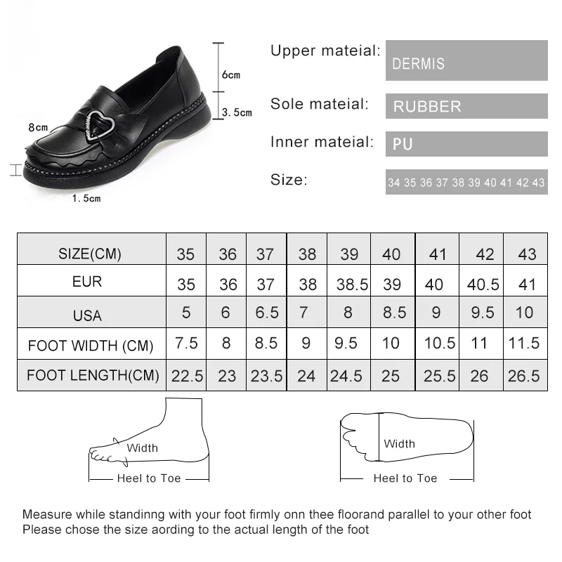 AIYUQI Loafers Women Spring Large Size Women's Wedge Shoes Mom Genuine Leather Shoes Women