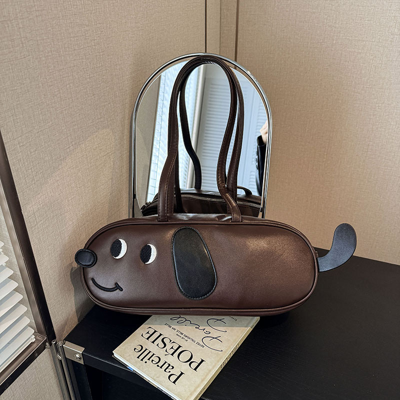 Designer Fun Sausage Dog PU Shoulder Bag New Matte Sausage Dog Bag French Stick Bag Armband Bag Crossbody Bag