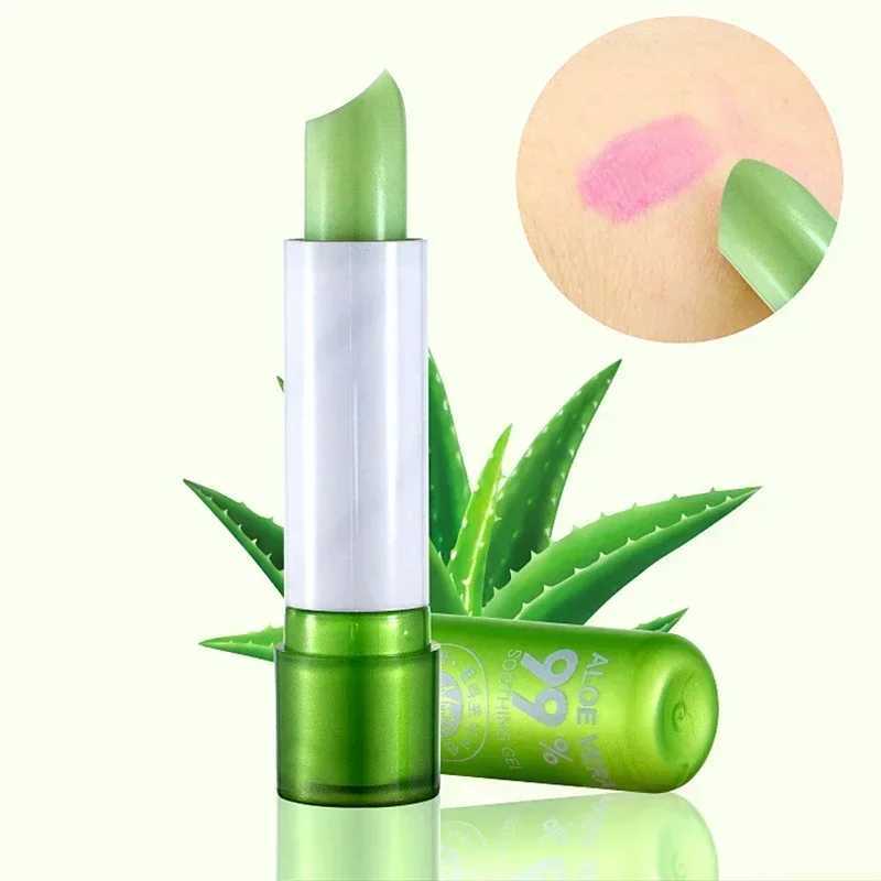 1 piece of moisturizing lipstick Long lasting natural aloe lipstick Color mood change Long lasting moisturizing lipstick makeupW241223