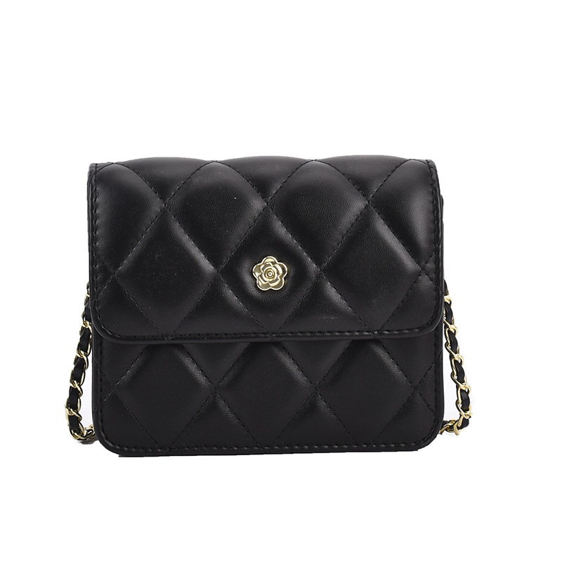 Mini Quilted Crossbody - Elegant Black Flap Shoulder Bag With Chain Strap, Lightweight For Daily Use New Free Delivery Designer Bag