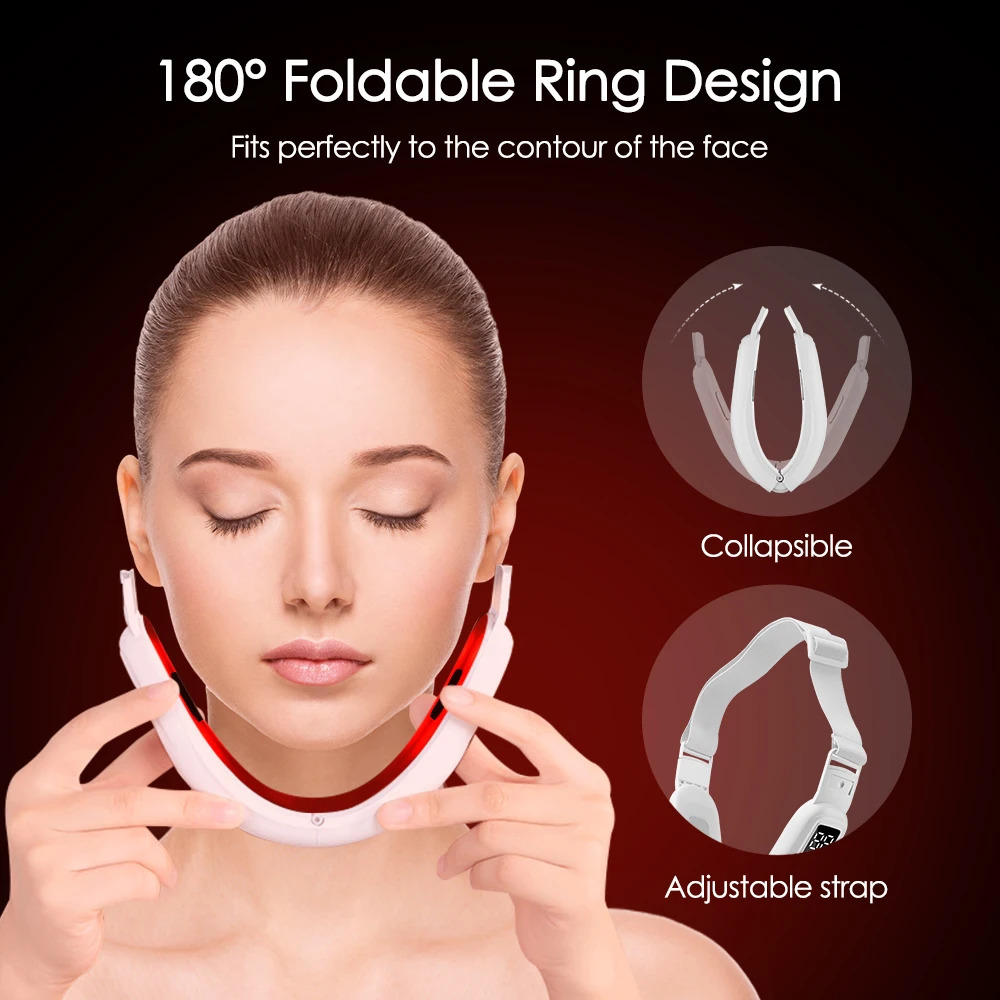V Face Lifting Machine Electric VLine Up Lift Belt Massage Skin Firming Beauty Device Double Chin Reducer 241213