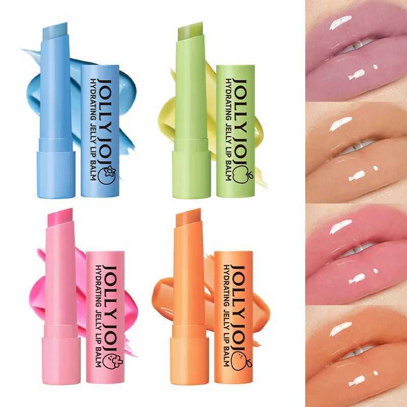 JOLLY JOJO Four-Color Jelly Lip Balm Moisturizes and Moisturizes Lips Tinted Lip Balm Lipstick MakeupXJ241223