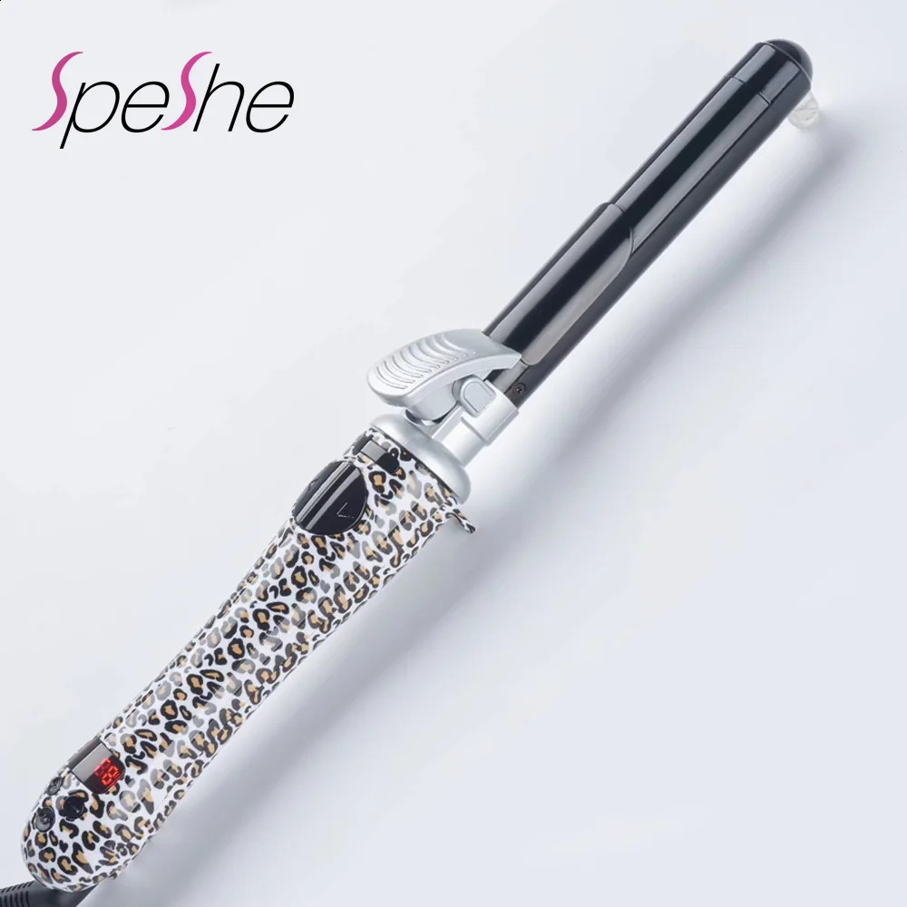 Long Barrel Curling Iron Instant Heat Ceramic Wand Curler 1 Inch Dual Voltage Crimping Curling Iron Hair Waver for Beachy 241223