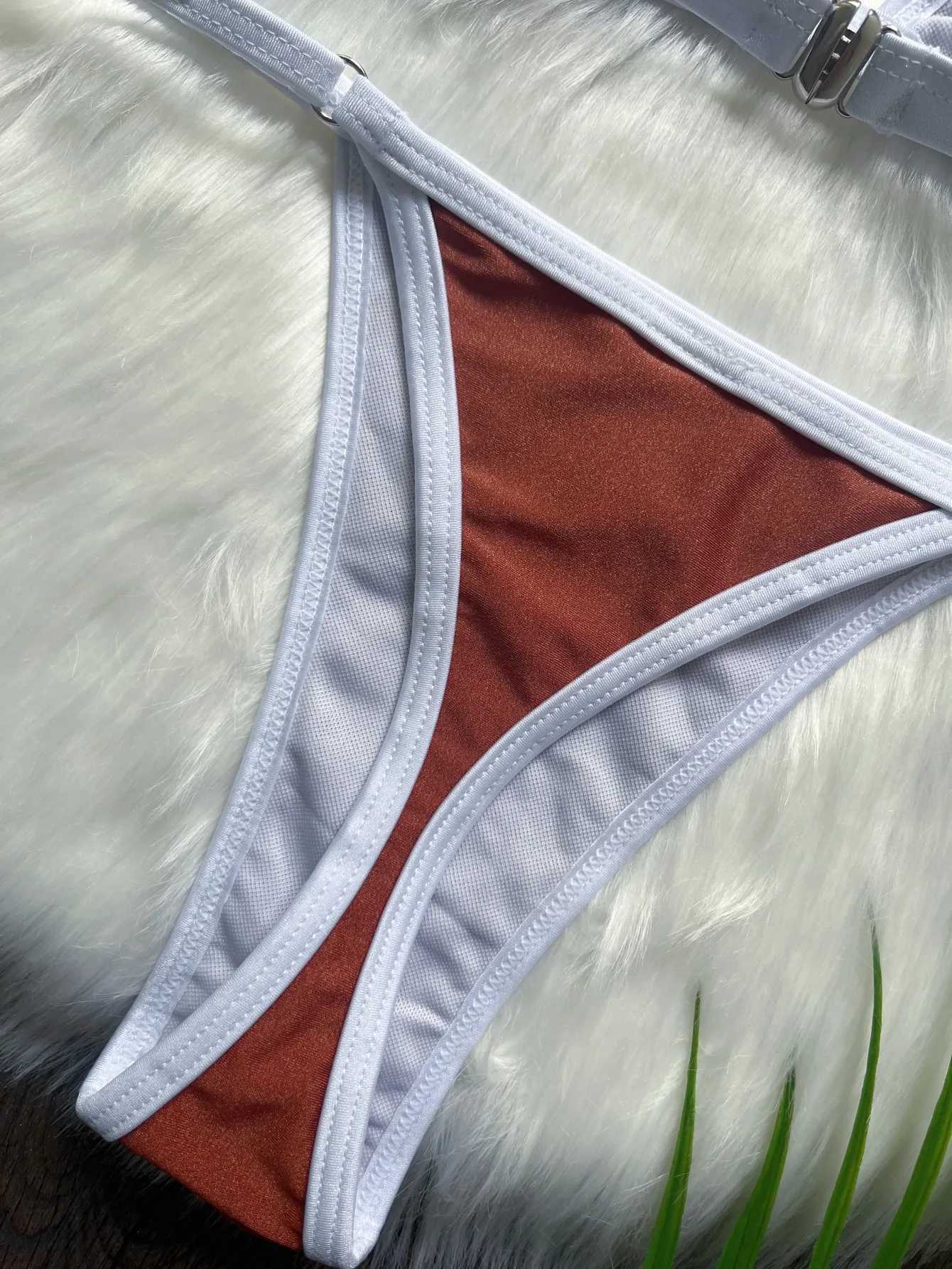 RUOTONSEPT Sexy Solid Bikinis Set Womens Swimsuit Two-piece Triangle Thong Swimwear Bathing Suit Brazilian Biquinis 2024 NewXJ241223