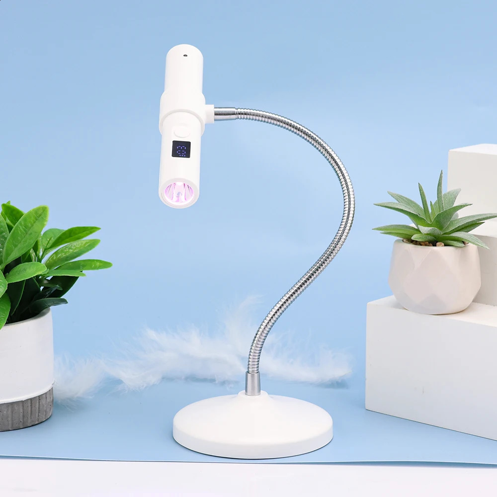 9W Touch Sensor Mini Flash Led Lamp Nail Dryer Rechargeable Uv Led Nail Lamp for Acrylic Gel Nails Technology for Salon Use 241223