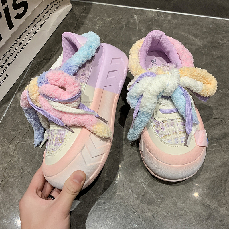 2025 new lightweight, fashionable, multifunctional casual women's shoe platform, simple designer women's sports shoes, trendy casual shoes