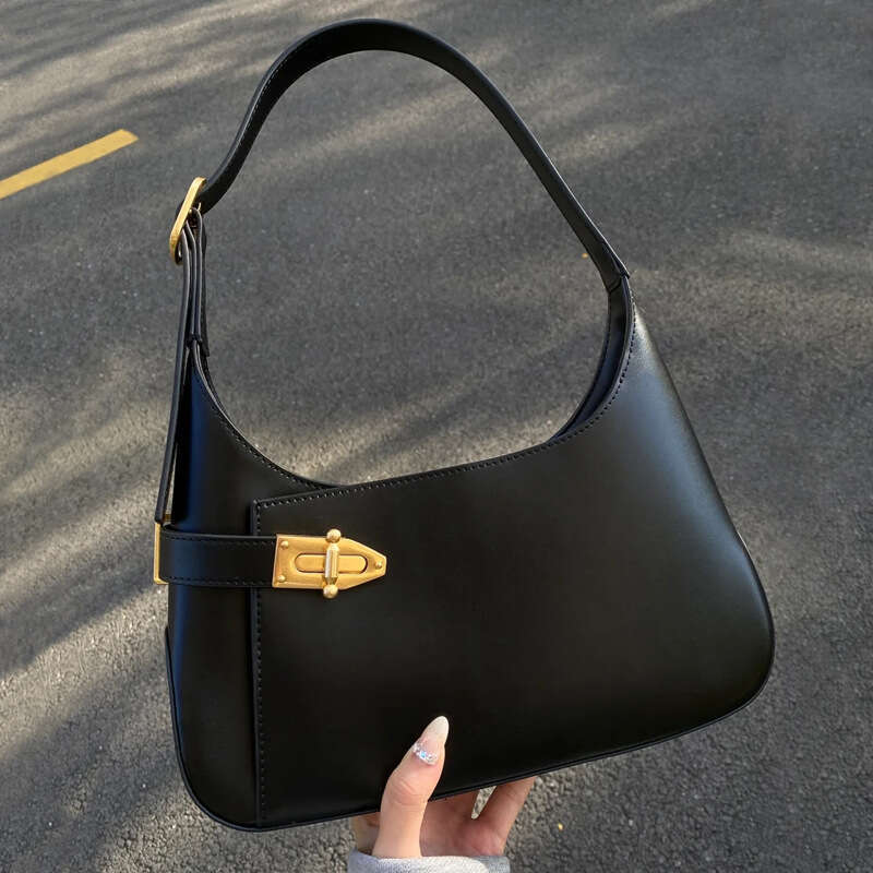 Women's Bags Handbag Internet Celebrity Popular High-End Oneshoulder Armpit Commuting Simple And Versatile Casual Handbag Retro Office Worker Bag