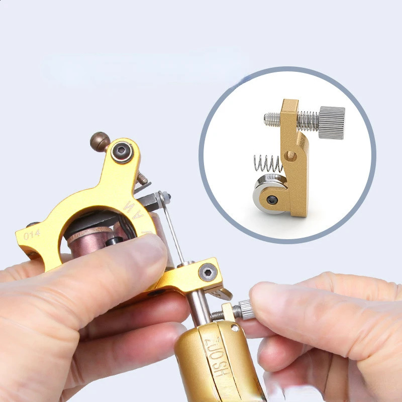 Tattoo Machine Press Needle Handle Self-Locking Needle Adjustable Position Grip Zinc alloy Material Tatto Accessorie Gun Supply 241223