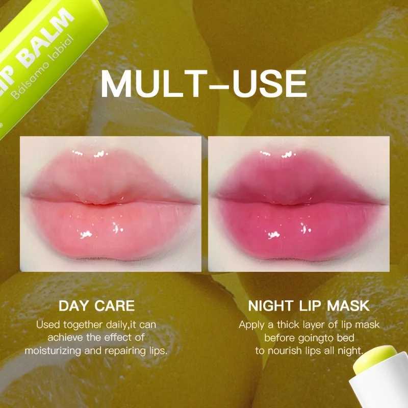USHAS 4 Fruit Flavors Lip Balm Hydrating Moisturizing Lip Balm Autumn Winter Exfoliate Natural Ingredients Lip Care ToolsXJ241223