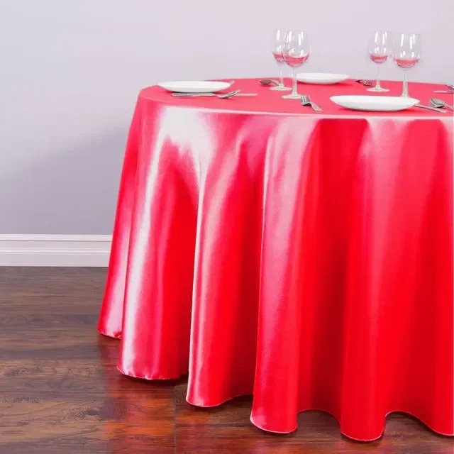PQL301 Tablecloth Wedding Solid Banquet MultiDecoration Table Linen Cloth Round Table Cover Birthday Party Wedding Banquet Christmas