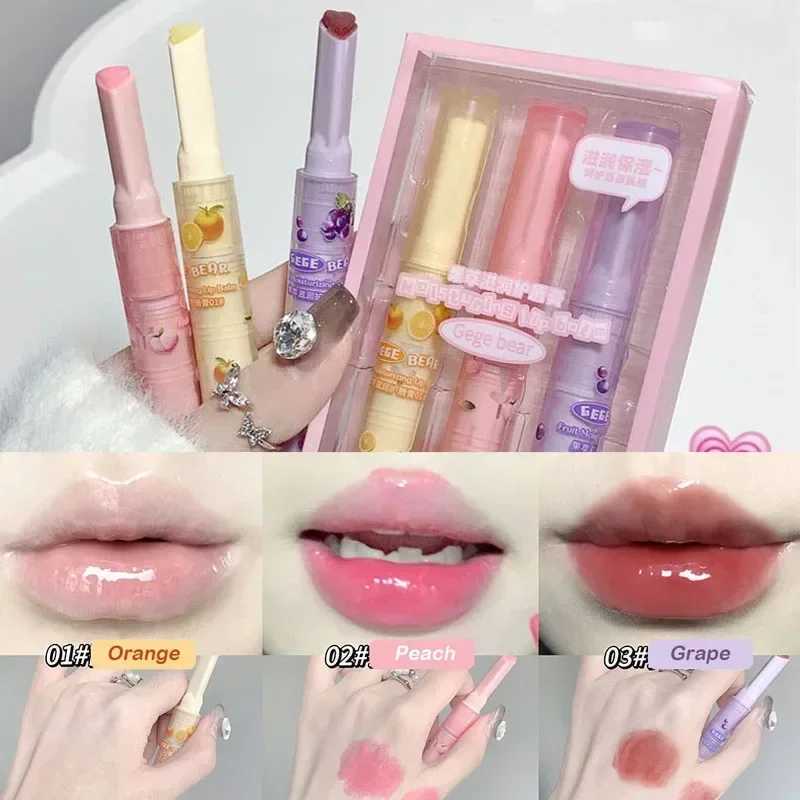 1/3PCS Mirror Water Light Lip Glaze JellyLip Gloss Long Lasting Moisturising Love Heart Solid Lipstick Pen Makeup CosmeticXJ241223