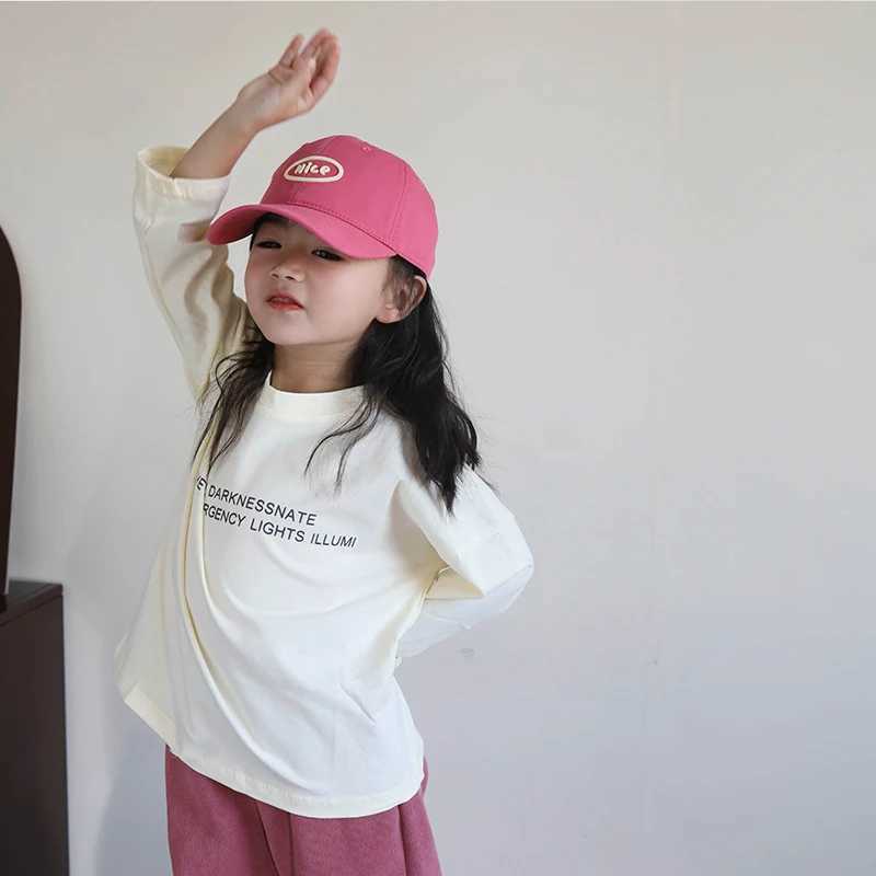 Caps Hats Summer Quick Dry Baseball Cap Korean Childrens Letter Peaked Hat 2-8 Year Old Boys and Girls Candy Colors Duck Tongue Hat Sports Sunshine Su