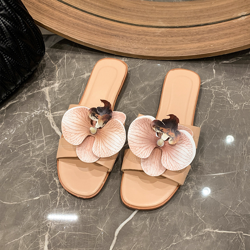 Hot new for womens designer slippers white pink green orange flat slippers Summer beach tourism slippers