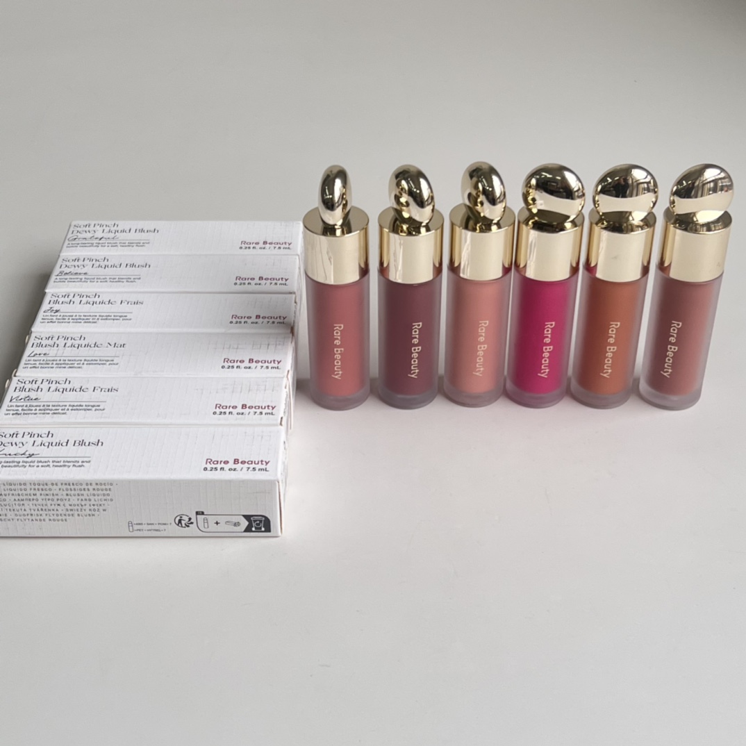 Rare Beauty Soft Pinch Liquid Blush 7.5Ml Selena Face Cheek Cosmetics 9 Color JOY WORTH GRATEFUL LUCKY VIRTUE LOVE Long Lasting Matte Blusher