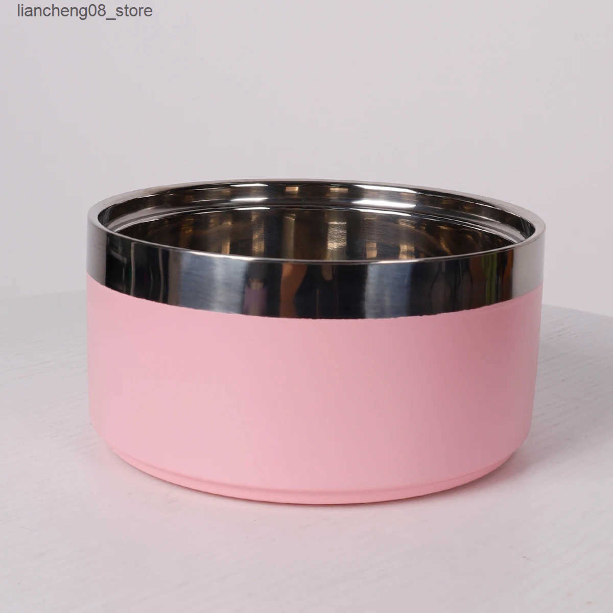 Dog Bowls Dishes 1PC Round Thickened Stainless Steel Dog Bowl Stylish Solid Color Non-slip Cat And Dog Pet Bowl Suitable For Indoor And Outdoo L240910