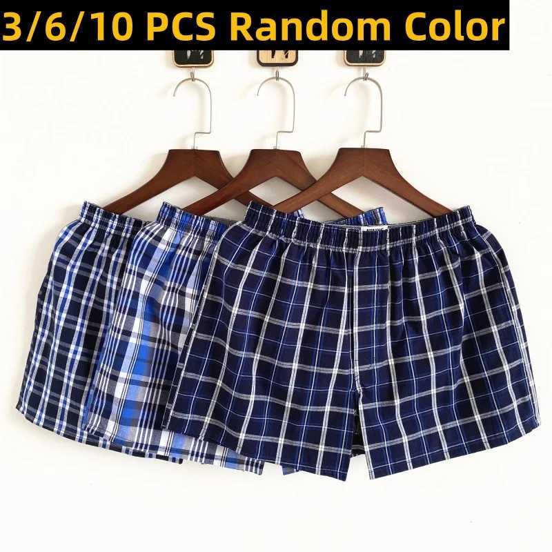 3-0 pieces of mens underwear boxing plus size shorts pure cotton mens Aro pants pajamas arrow pants soft cotton boxing shorts W241223