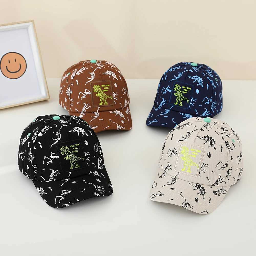 Caps Hats Childrens baseball cap girl boy spring summer baby sun hat animal printing toddler foot cap H241223