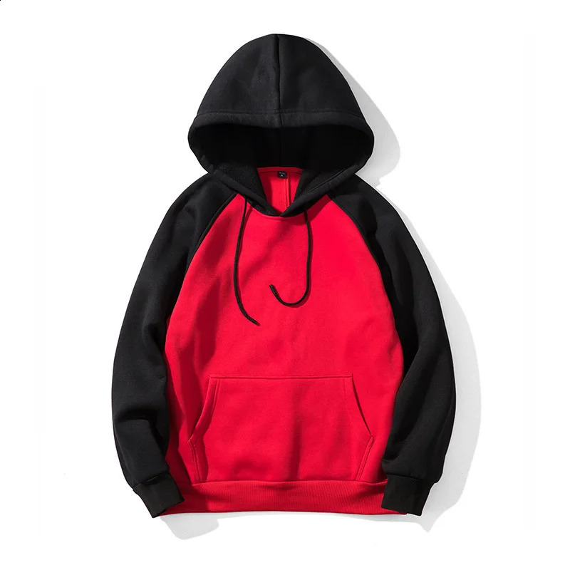 Quality Mens Loose Black Yellow Patchwork Hoodies Autumn Men Streetwear Y2k Hooded Sweatshirt Fashion Fleece Hoodie 241219