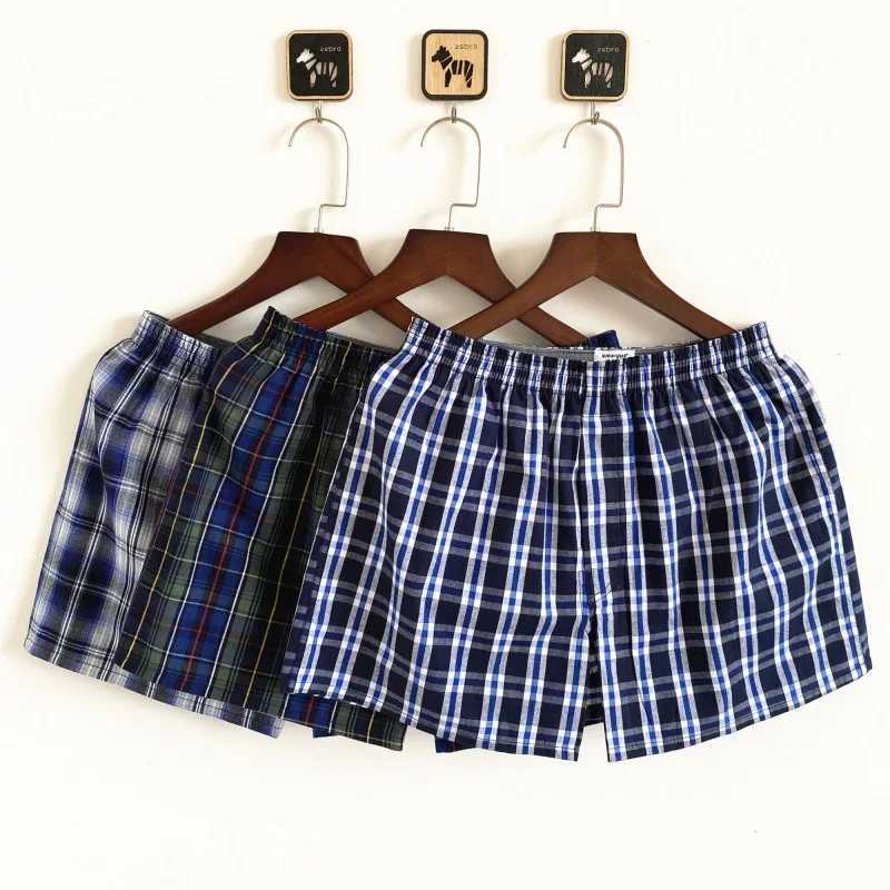 3-0 pieces of mens underwear boxing plus size shorts pure cotton mens Aro pants pajamas arrow pants soft cotton boxing shorts W241223