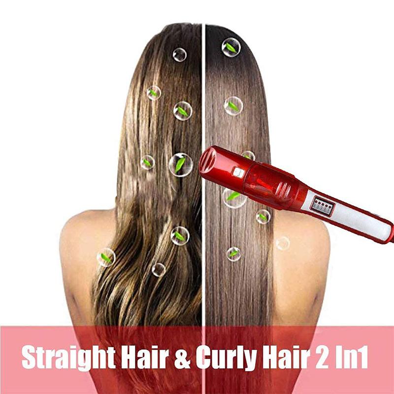 Steam Flat Straightener Professional Curler Titanium Ceramic Straighting Curg Iron Hair Care Styg Tool