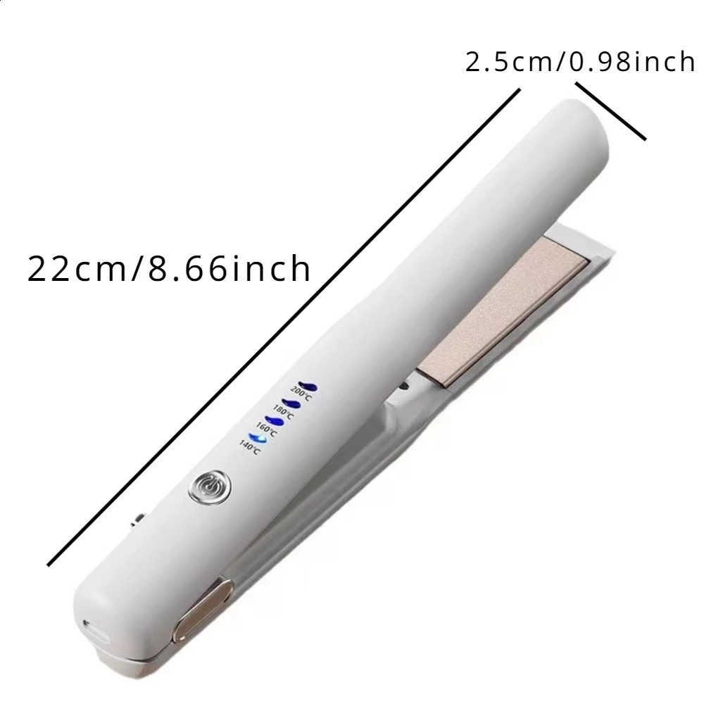 2 In 1 Wireless Mini Portable USB Hair Straightener Curlinglron Intelligent Temperature Control To Upgrade The Anti-scalding H 241223