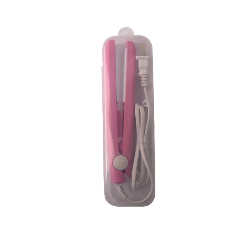 1PC Curling Iron Mini Hair Iron Pink Corrugated Plate Electric Curling Iron Hair Art Styling Tools 241223