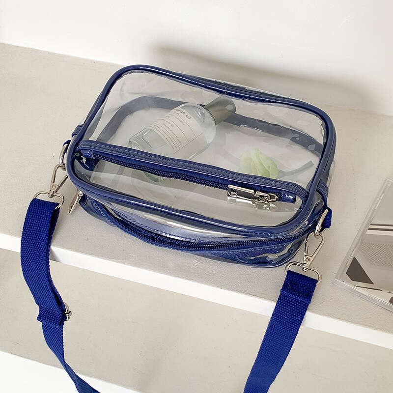 Summer minimalist trend PVC jelly versatile niche women's high-end casual crossbody transparent bag