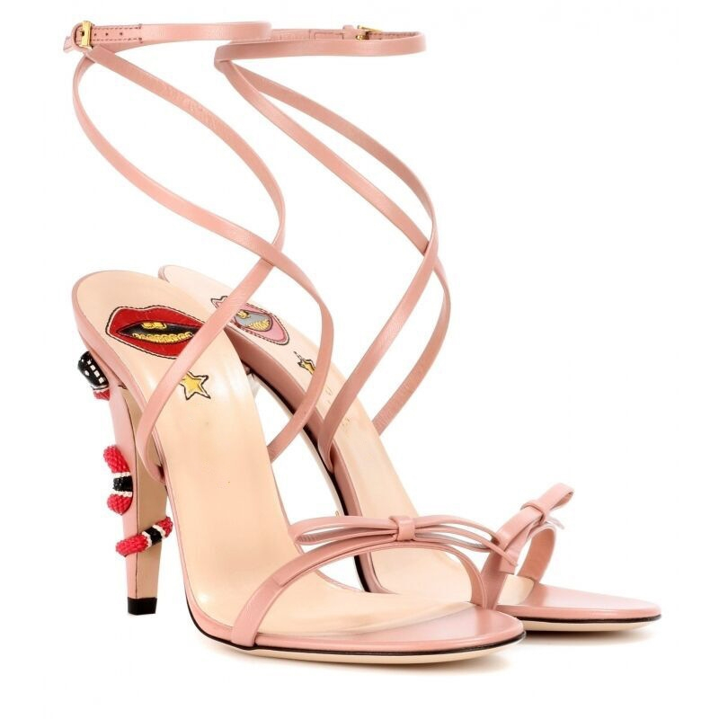 free shipping designer shoes Summer new high-heeled sandals with sexy and fashionable design sense black golden pink