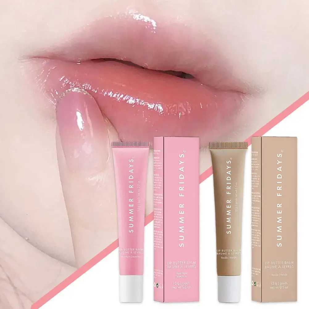Soft tube mirror lip gloss lip oil moisturizing transparent lip gloss original lip care coloring womens daily makeupW241223