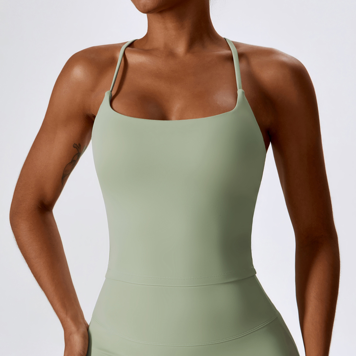 Women's Thin Push Up Exercise Vest Exposed Navel Underwear Designer Breathable Beauty Back Bra