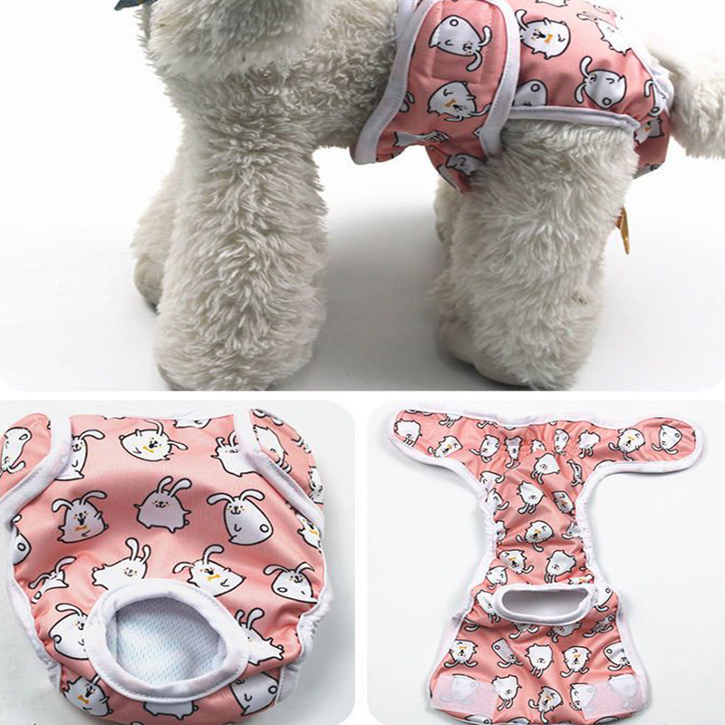 Dog Diapers Physiological Pant Puppy Women's Panties Shorts Underwear Washable Female Dog Diper Panties Pet Dog Cat Clothes