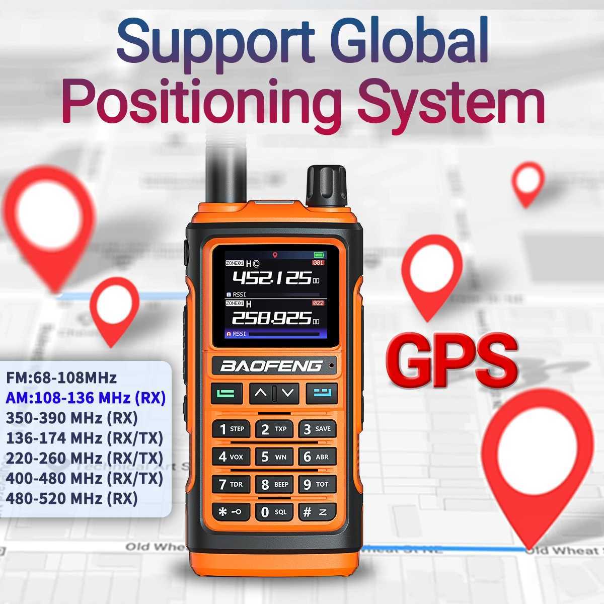 Baofeng UV-17 Pro GPS Walkie Talkie Air Band FM Long Range Ra Wireless Copy Frequency Handheld DTMF Two Way Ham Ra UV-5R Z241223