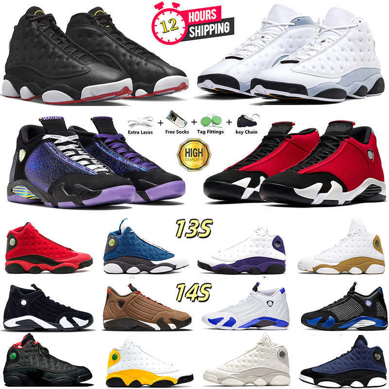 Designer men outdoor sports basketball shoes Gym Red breathable 13s running Reverse Ferrari Blue Grey dmp Obsidian hiking 14s women casual sneakers