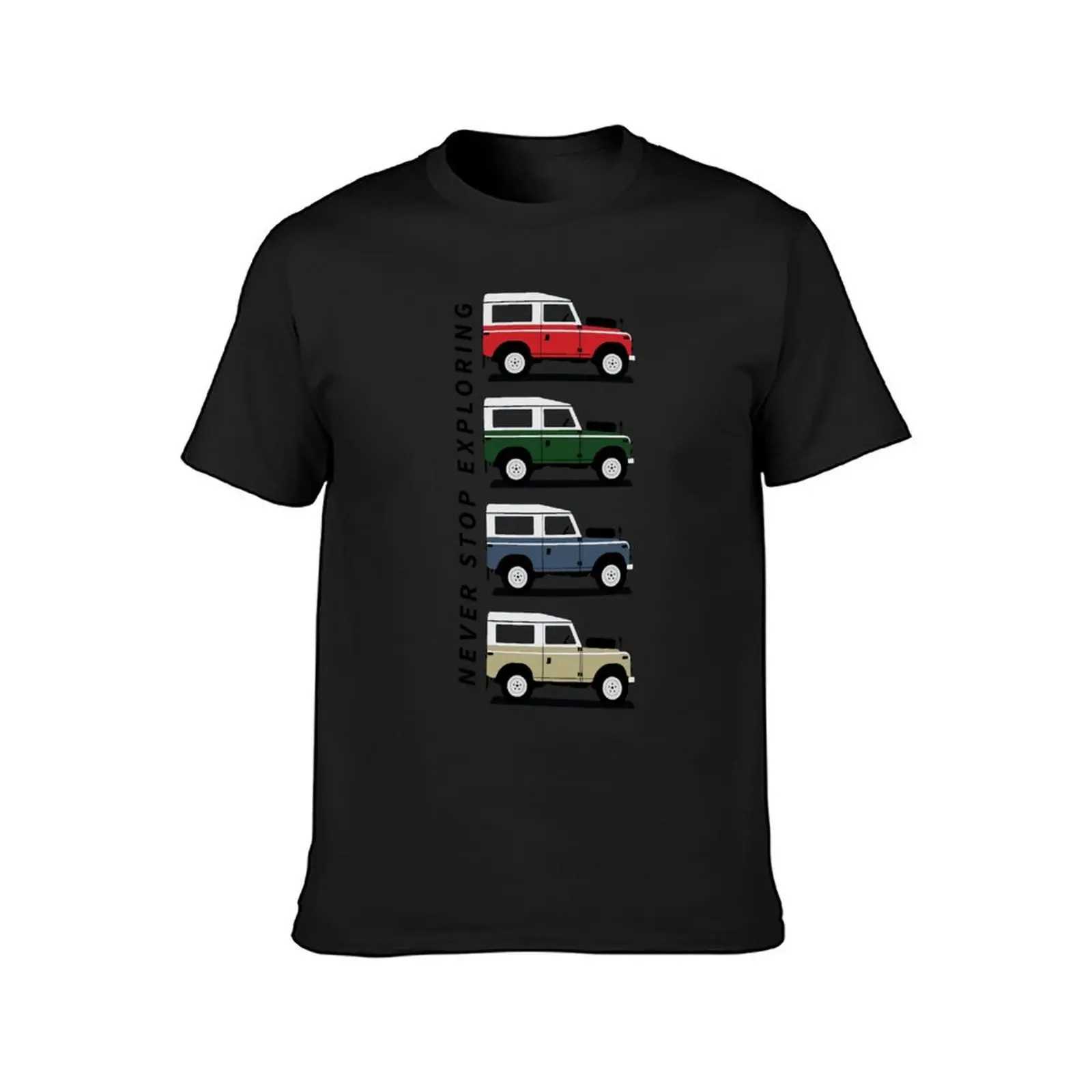 Land Rover series T-shirt heavyweight animal print mens T-shirt casual style W241223
