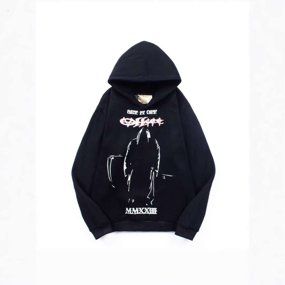 Meichao High Street VTM Hip Hop Trend Devil Print Men's and Women's Loose Hoodie Trendy Couple Style