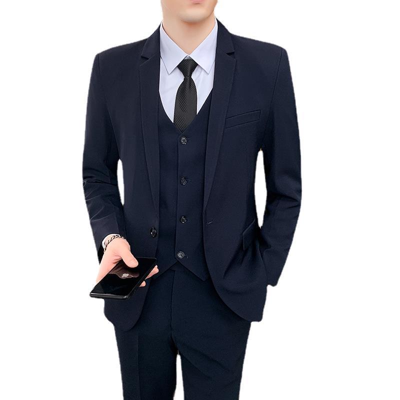 V1231Men's suits Korean style casual business formal jacket slim fit best man groom wedding