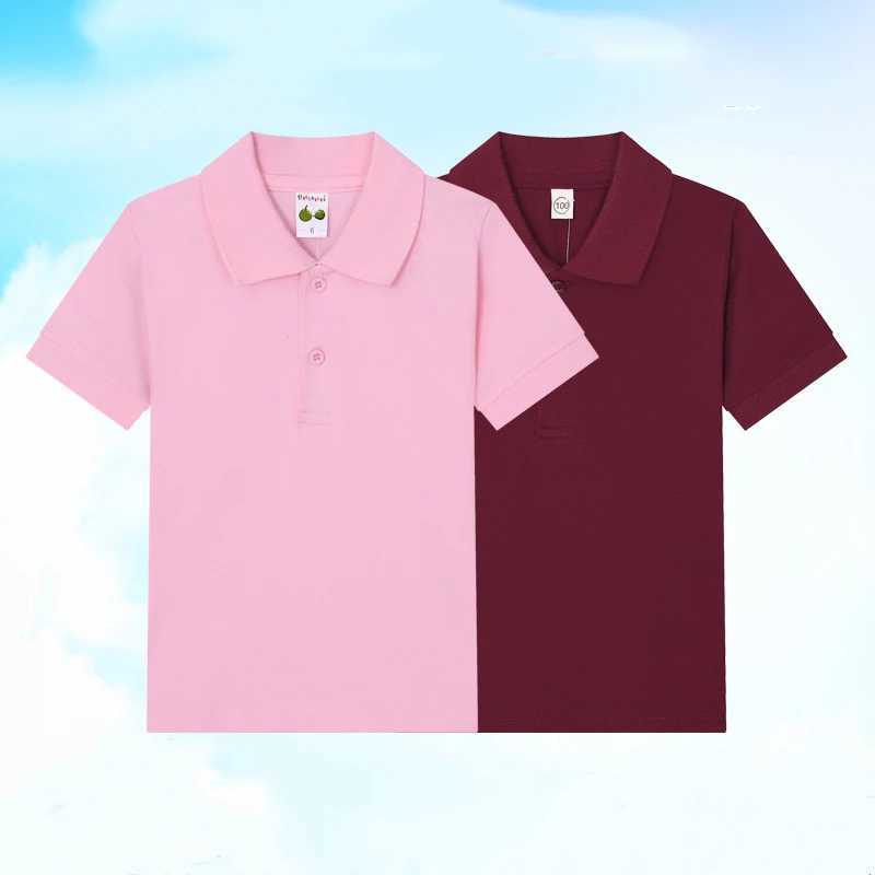 Childrens Clothing Classic Polo Childrens Summer Short sleeved Polo Shirt Childrens Cotton T-shirt Sportswear 3-14 Years W241223