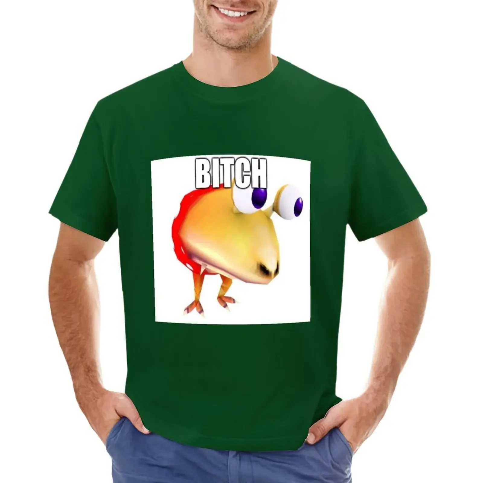 Plain t-shirt oversized t-shirt anime sweater mens B * TCH Pikmin 2 player battle meme t-shirt mens clothing W241223