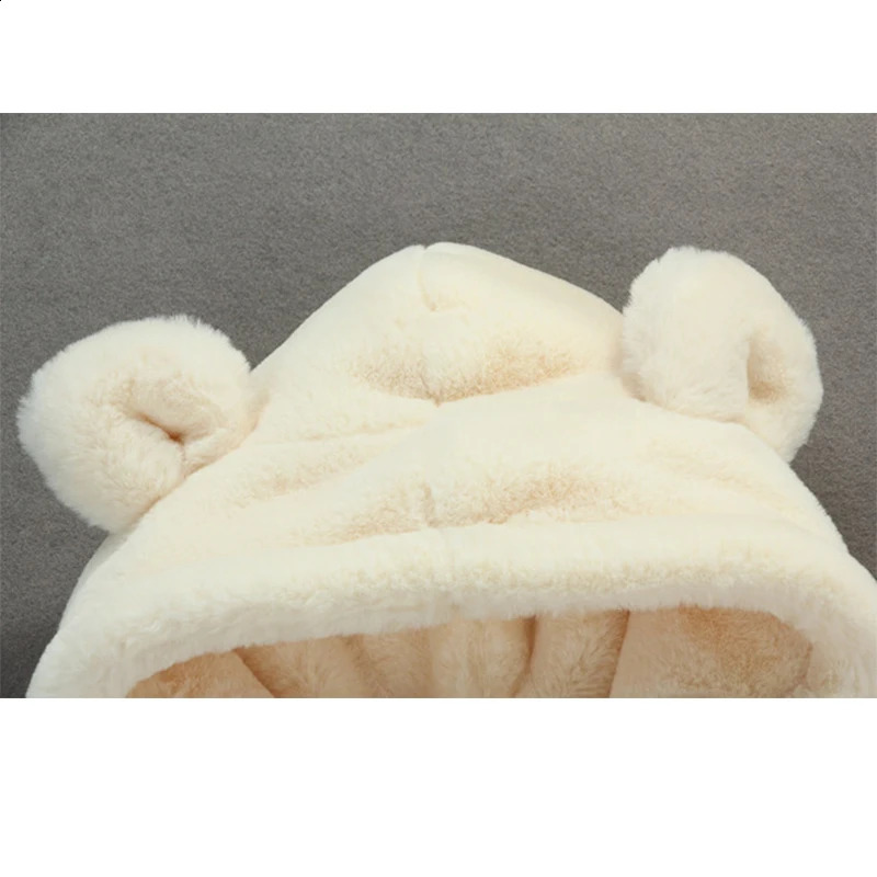 Cold Winter Baby Girls Jackets for Infants Thick Coats Girls Warm Hooded Velvet Jacket Children Outerwear 0-4 Y Toddler Snowsuit 241223