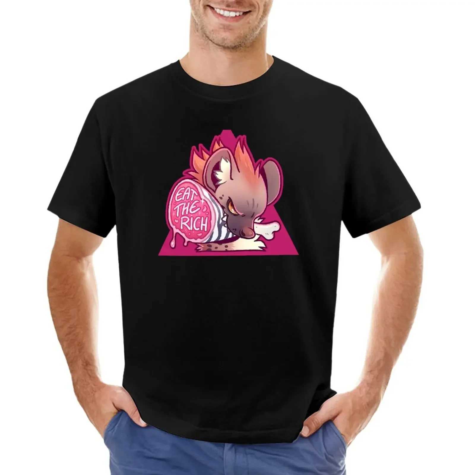 Hyena - Enjoy a variety of customized vintage shirts cute tops pure black shirts mens clothing W241223