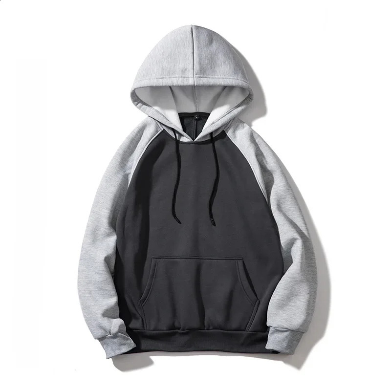 High Quality Pure Black Pullover Hoodie Mens Sports Shirt Womens Large Wool Street Clothing Hoodie Unisex Sudaderas Hombre 241223
