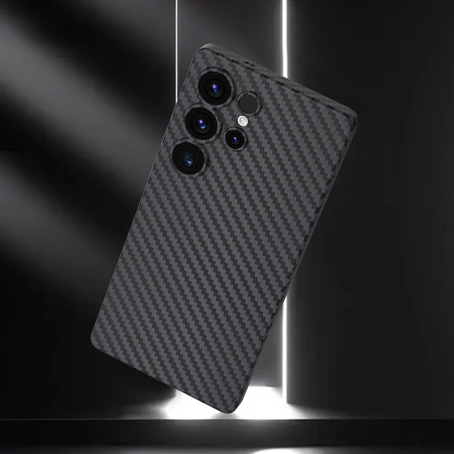 Carbon Fiber for S22 S23 S24 S25 Plus Ultra Frost Anti Finger Print Soft Tpu Shockproof Phone Case