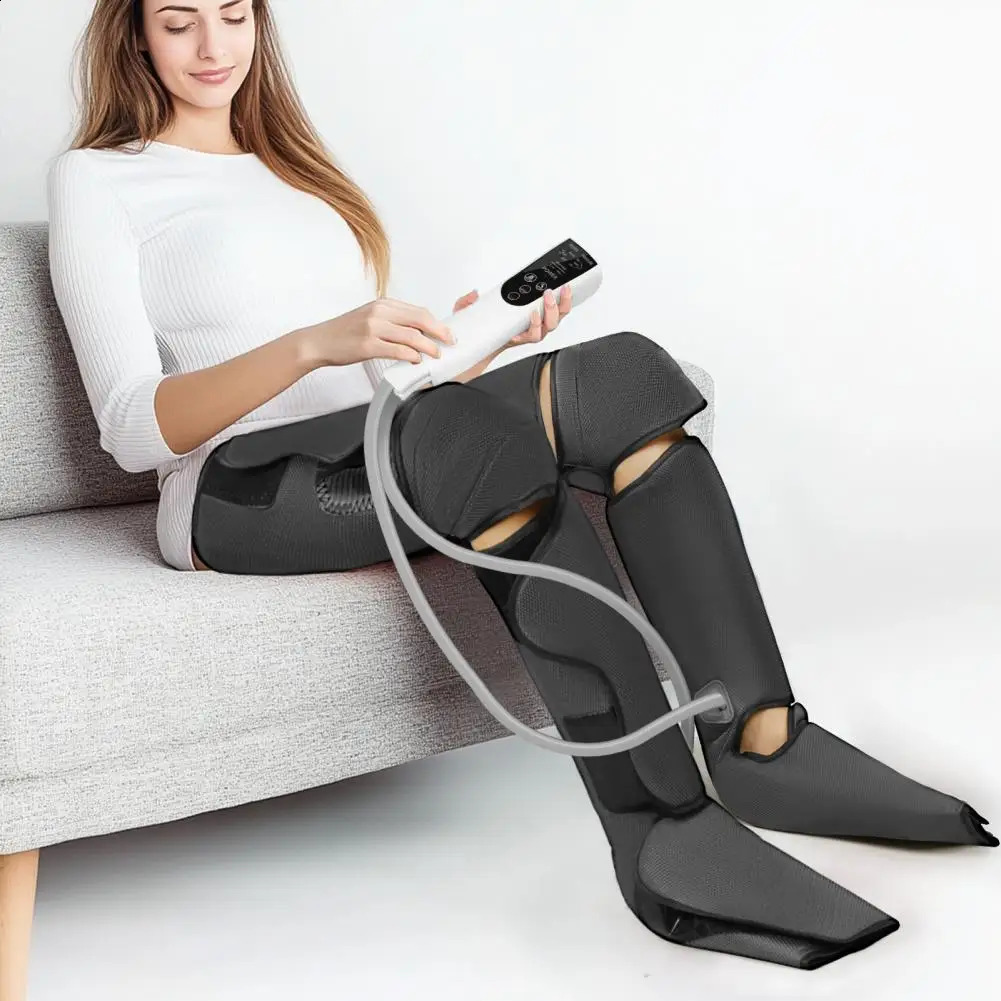Leg Massager with Air Compression for Circulation Relaxation And Pain Relief 6 Modes 3 Vibration 3 Intensity Level Leg Compress 241224