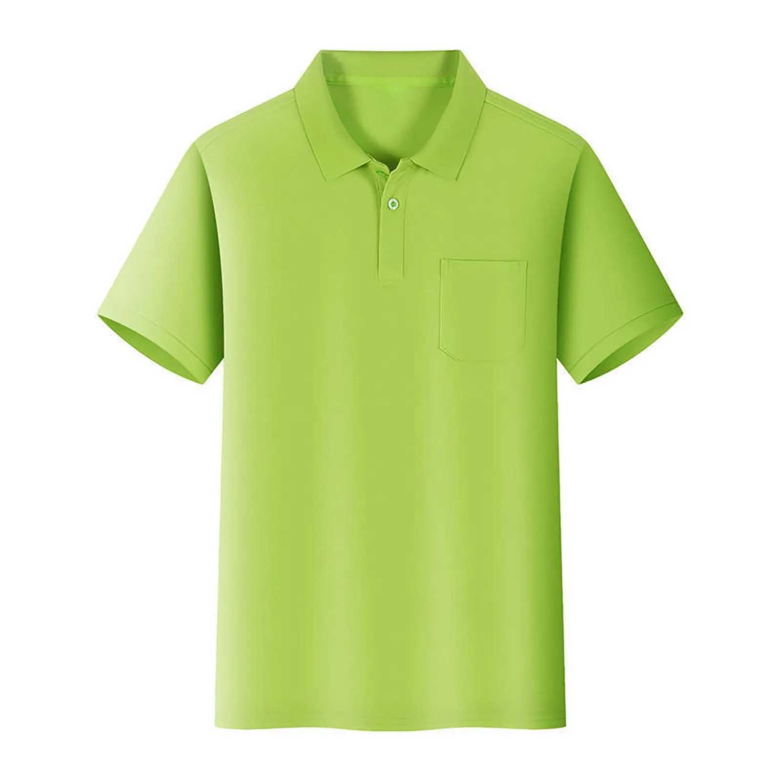 Childrens boys and girls summer solid color short sleeved polo shirt casual ribbed breathable and moisturizing high Qu top loose fit W241223