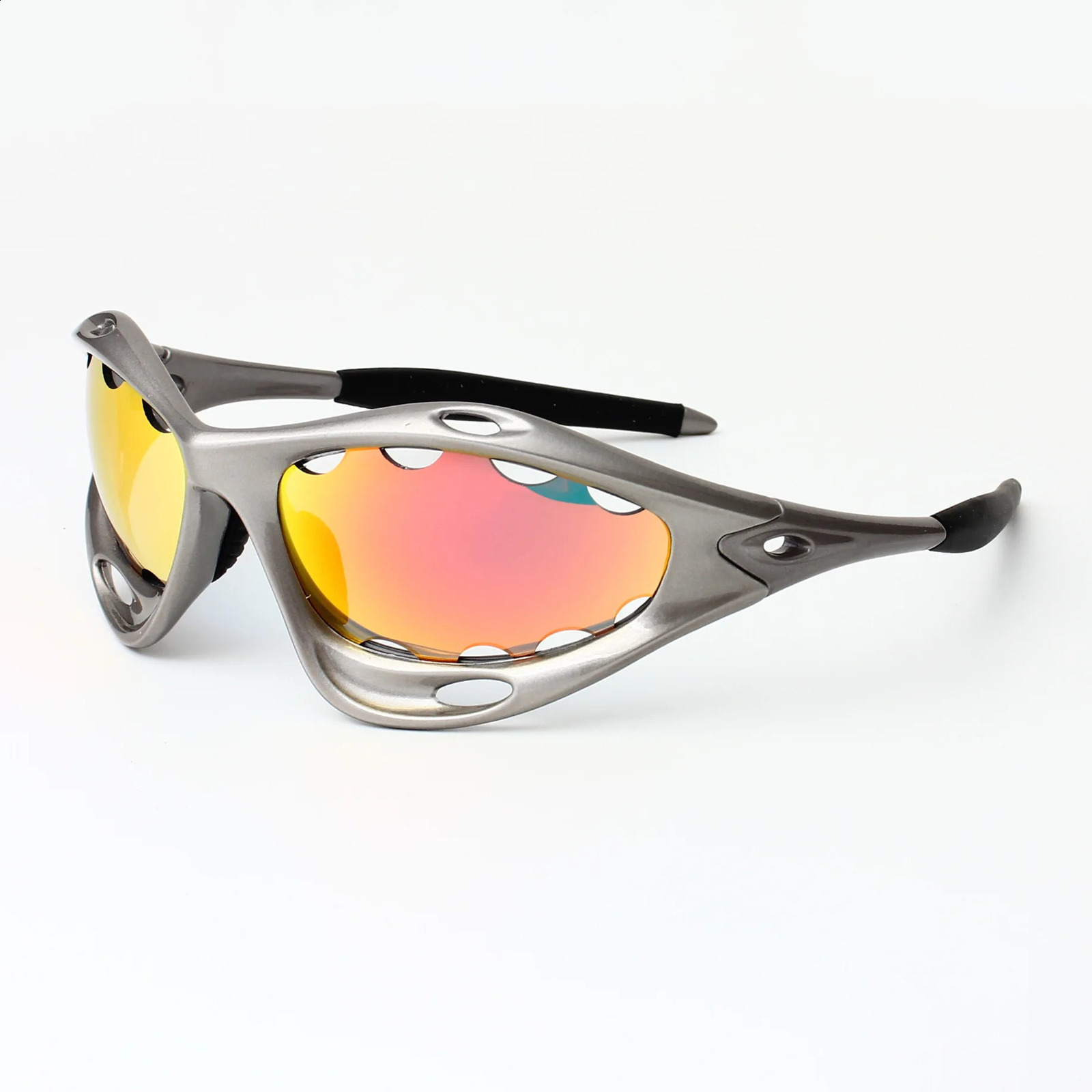 INS Outdoor Sports Cycling Sunglasses Fashion Y2K Mens Retro Windproof Driving Glasses Flat Hiking Goggles UV400 241223