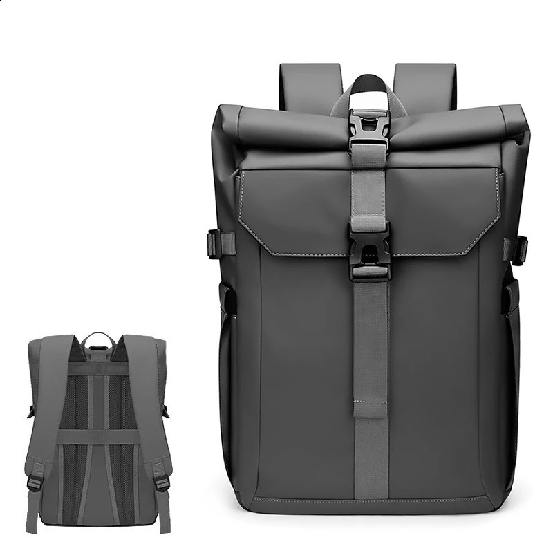 Mens travel backpack Mens folding roll-up cycling backpack Mens outdoor leisure backpack laptop bag 241224