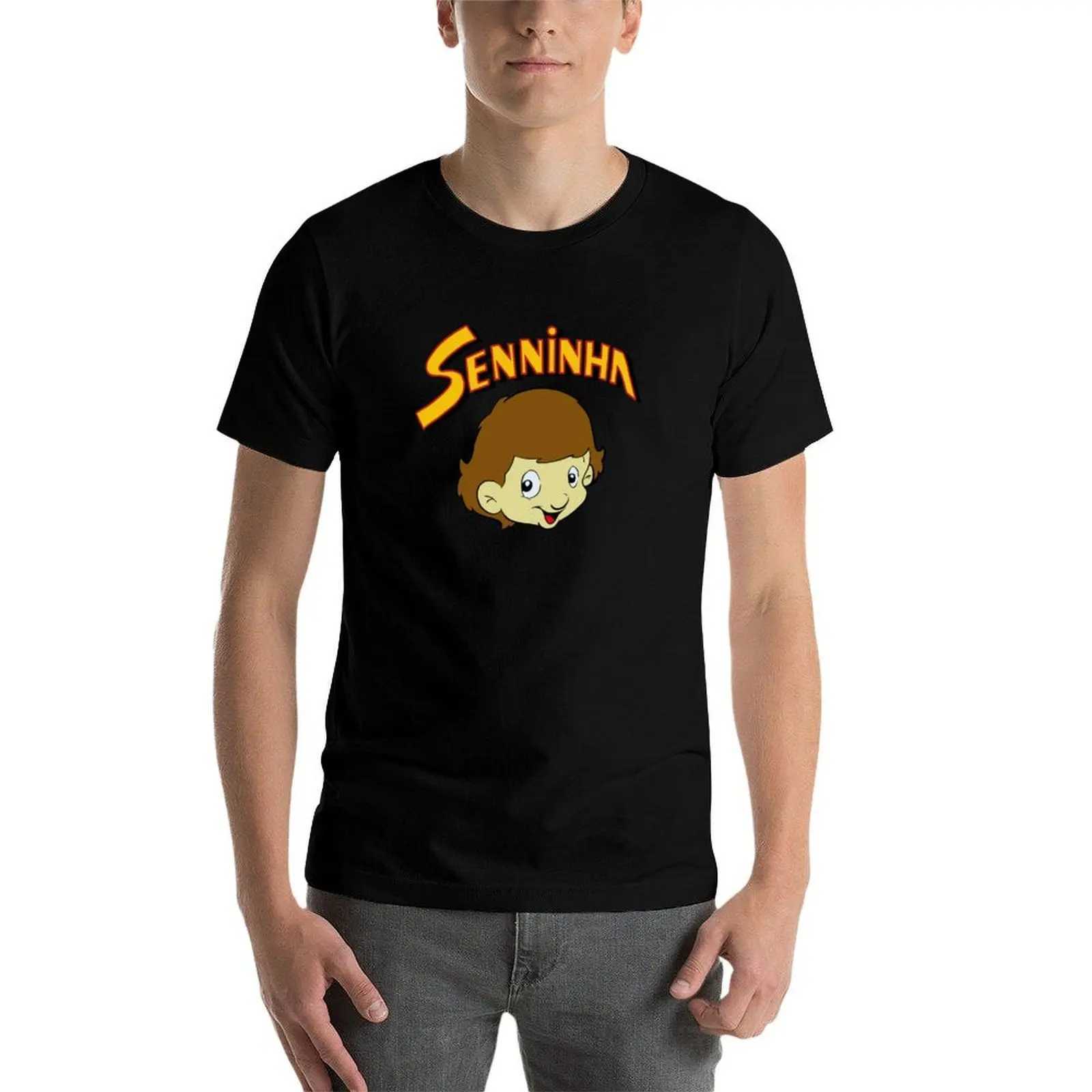 Senninha 993 vintage T-shirt animal print suitable for boys fashionable clothing white T-shirt W241223