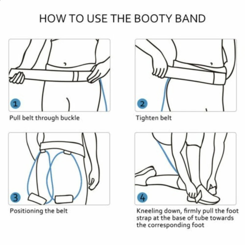 Muscle Strength Training Resistance Band Legs Waist Belt Pedal Exercise Body Building Workout Elastic Bands Fitness Equipment 241216