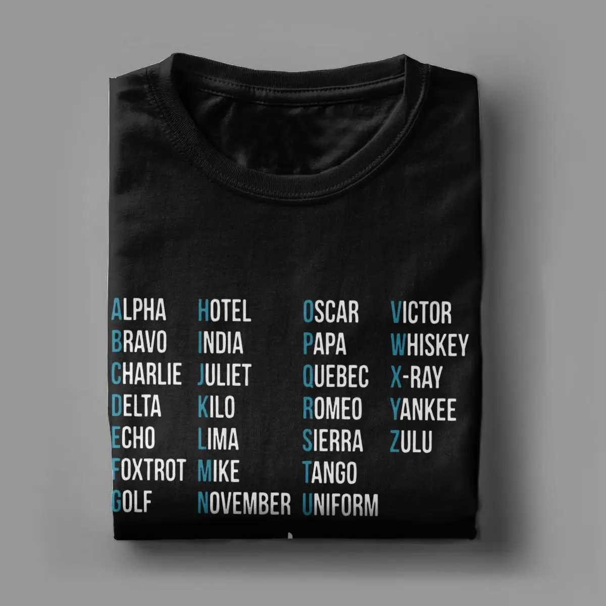 Phone Alphabet airplane pilot gift T-shirt mens fun T-shirt aviation couple T-shirt short sleeved clothing 4XL 5XL 6XL W241223
