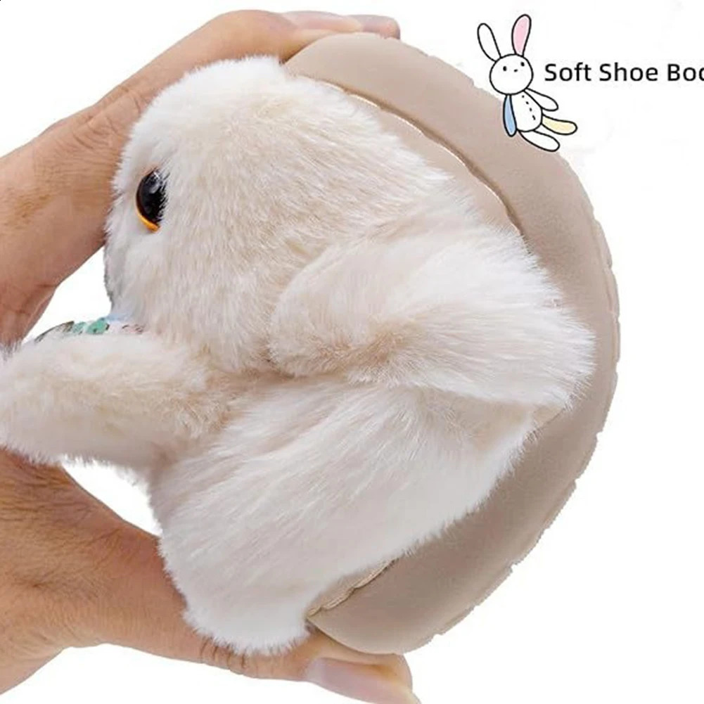Kids Plush Rabbit Slippers Slip-on House Shoes Comfortable Toddlers Closed Toe Slippers Fluffy Home Slippers for Autumn Winter 241223